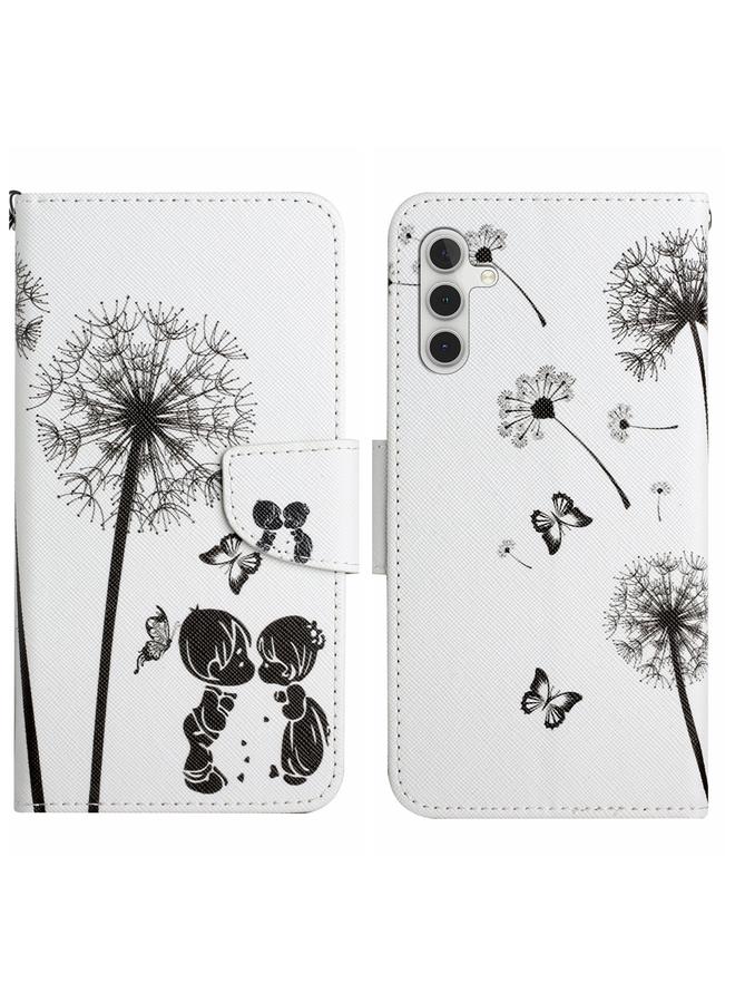 S-TOP Case For Samsung Galaxy S24+ 5G Colored Drawing Pattern Leather Phone Case - Image 1