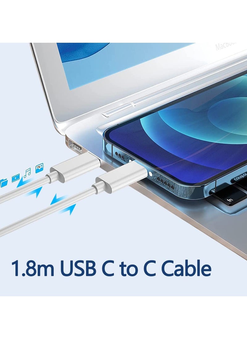 Mac Book Pro Charger 87W USB-C Power Adapter Compatible with 13/14/15 Inch After 2016 for Mac Book Air After 2018 Include Charge Cable (6.6ft/2m)