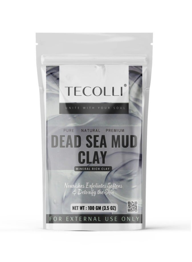 Dead Sea Mud Clay Powder| for Skin Care and Hair Care | Revitalizing, Exfoliating Powder | All Natural Skin Hydrating | Mineral Rich |All Skin Type 100 gm