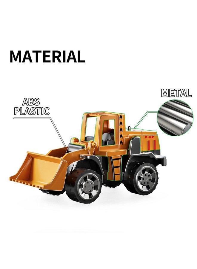 TEMI TEMI Construction Truck Set with Play Mat, Carrier Truck Toys for Kids Toddlers, Die-Cast Metal Toy Car Set, Christmas Birthday Gift for Age 3 4 5 6 + Years Old Boys Girls  - Image 4