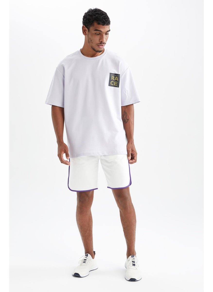 DeFacto - Man DeFactoFit Standard Fit NBA Los Angeles Lakers Licensed Shorts - Image 1