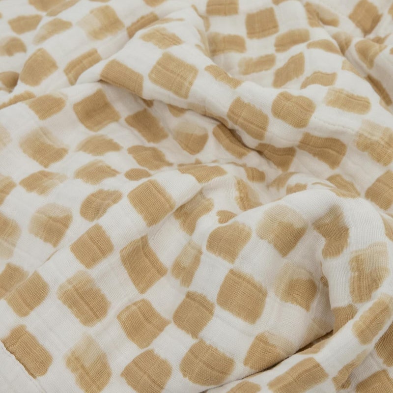 Little Unicorn Adobe Checker Cotton Muslin Quilt - Image 3