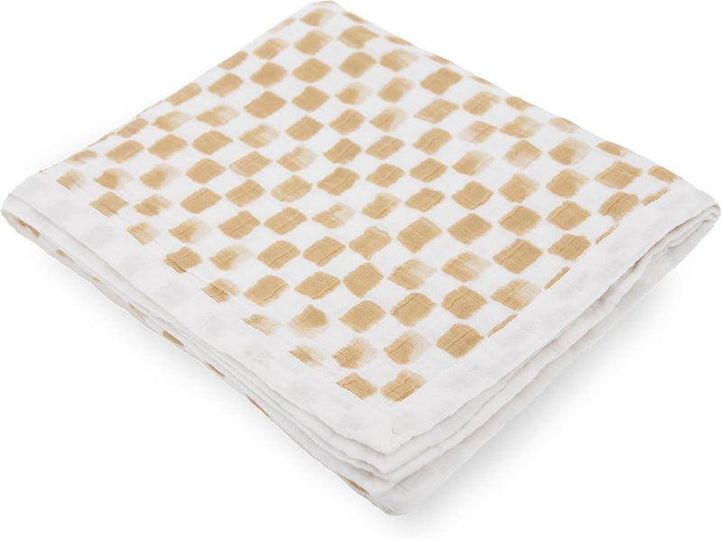 Little Unicorn Adobe Checker Cotton Muslin Quilt - Image 4