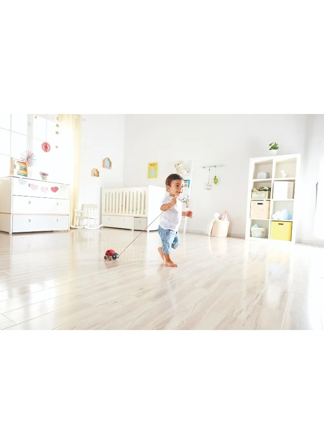 Hape Hape Ladybug Pull-Along Toy for Toddlers