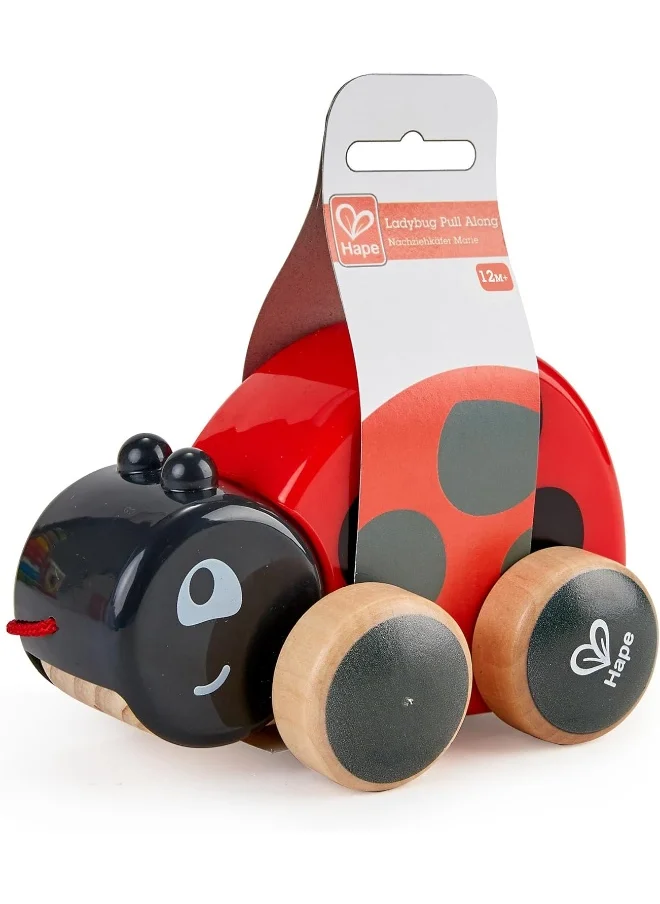 Hape Hape Ladybug Pull-Along Toy for Toddlers
