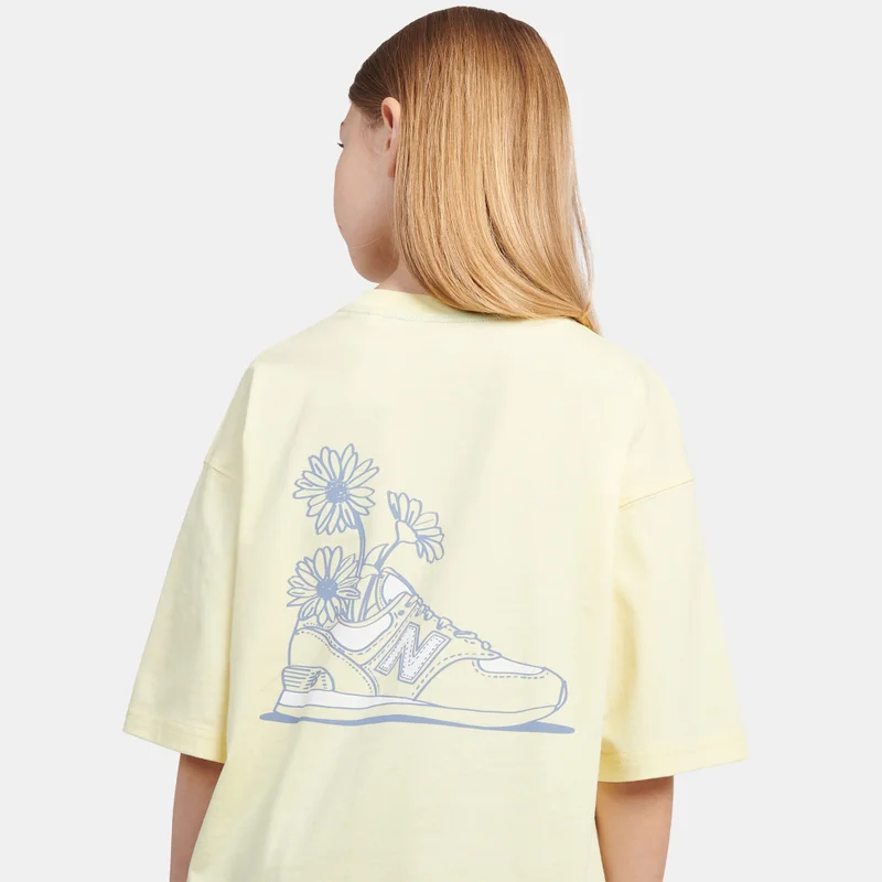 New Balance Kids' Floral Sneaker T-Shirt