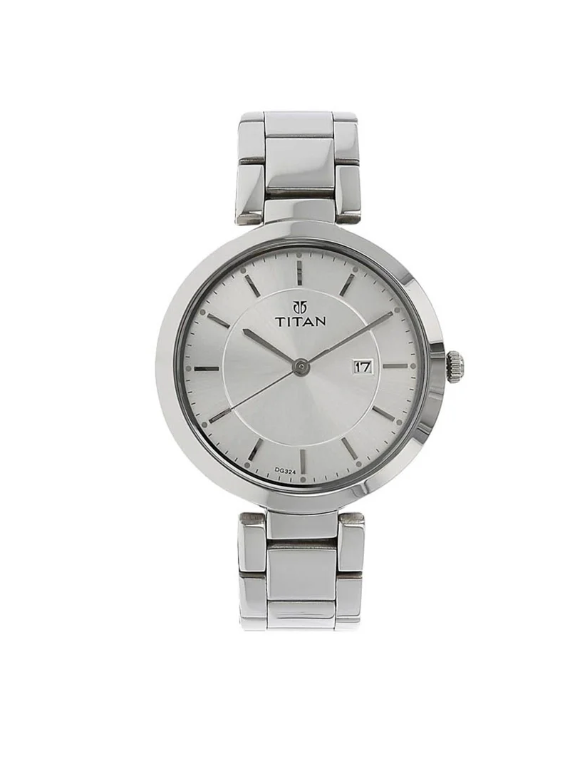 TITAN Titan Workwear Siler Dial Women Watch With Stainless Steel Strap