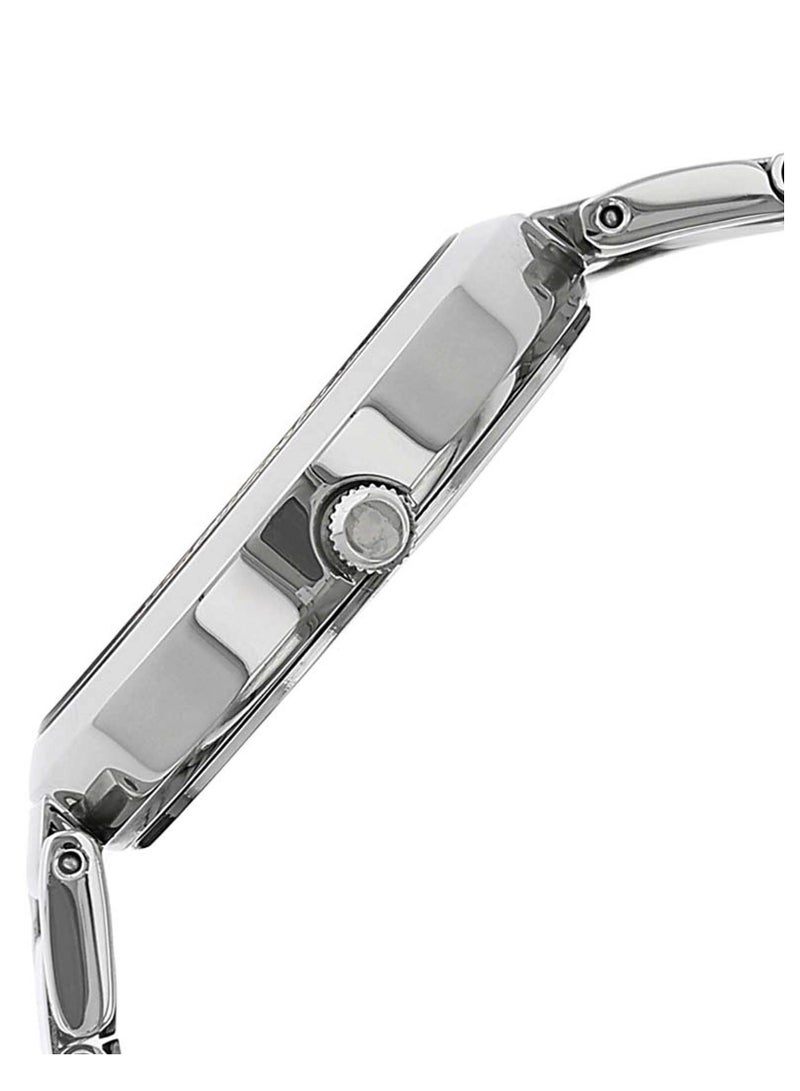 تيتان ساعة تيتان نسائية بقرص فضي وسوار ستانلس ستيل - Image 3