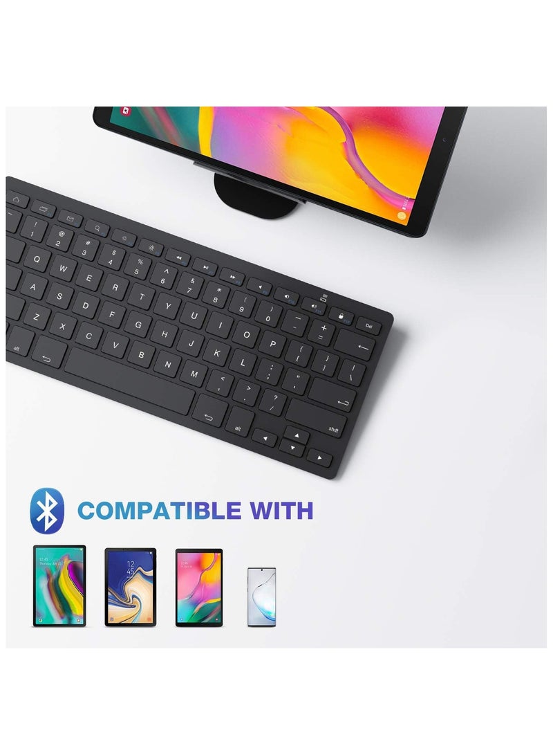 OMOTON Foldable Bluetooth Keyboard, Wireless Foldable Keyboard with Touchpad, Multi-Device and Rechargeable Keyboard for iPad, Android, Windows