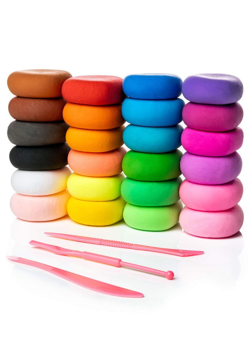 Air Dry Clay, 36 Colors Modeling Set with 3 Sculpting Tools, Magic Foam Clay for Kids and Adults, Gift for Boys and Girls  - Image 2