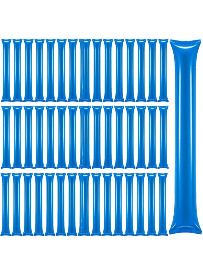 Civaner 48 Pieces Thunder Sticks Team Spirit Boom Sticks Cheering Sticks Plastic Cheerleading Spirit Stick Clapper Inflatable Noise Makers For Sporting Events Dance (Blue) - Image 2