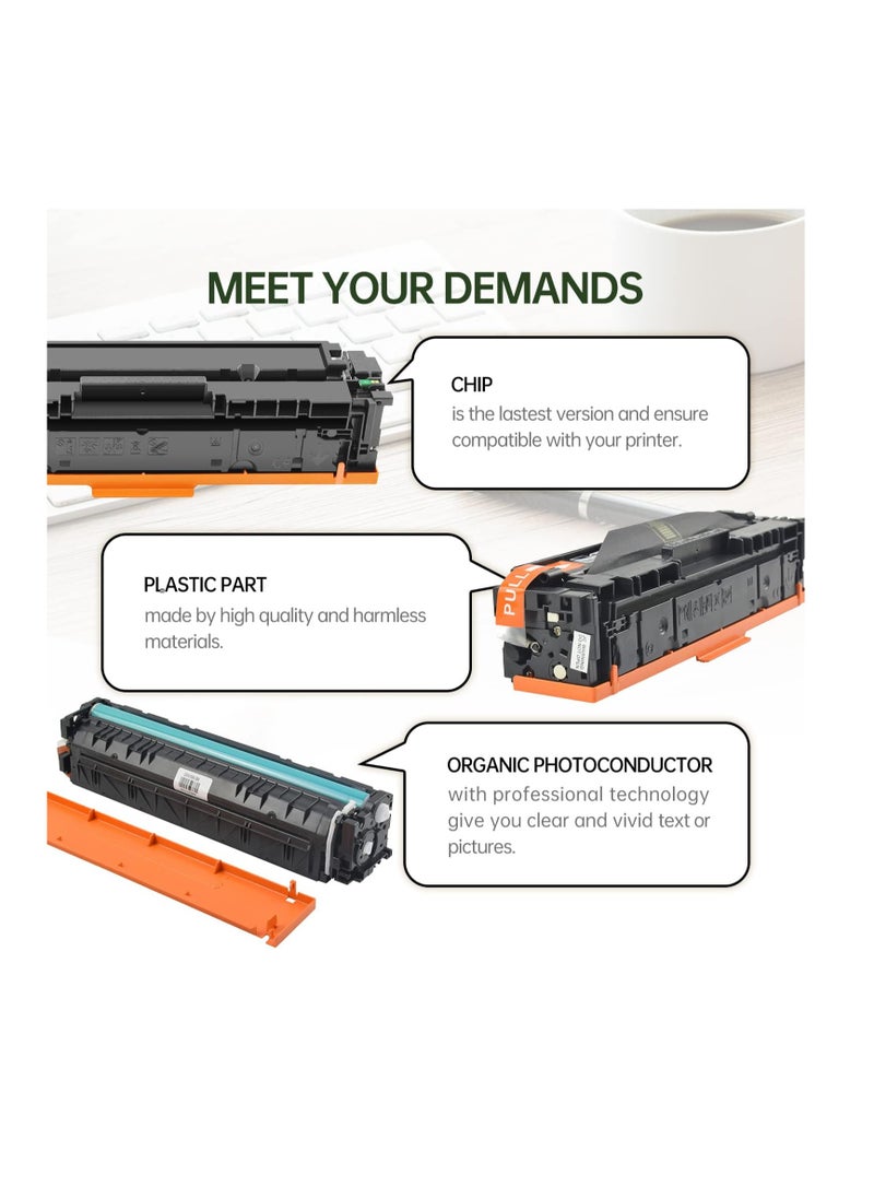Printco Toner 203A/201A YELLOW - CF542A/CRG054/CF402A/ CRG045  - Image 2