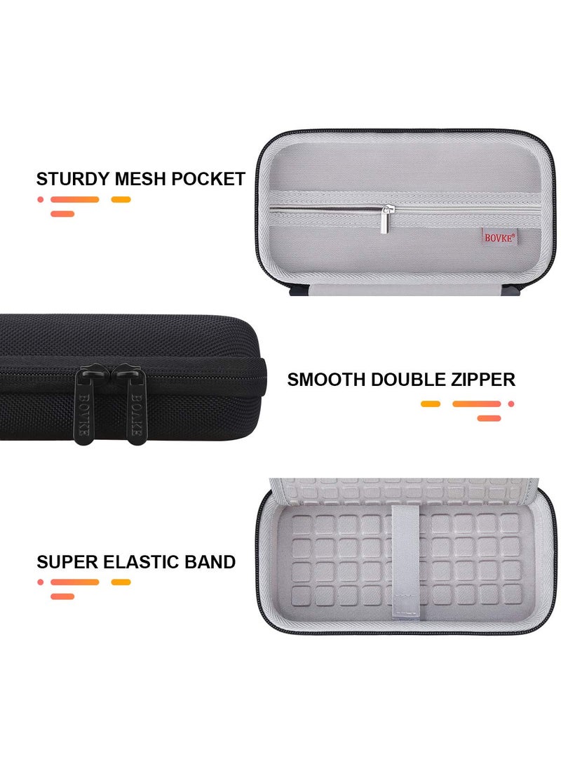 bovke BOVKE Hard Travel Case Compatible with Texas Instruments Ti-84 Plus CE/TI-83 Plus CE Color Graphing Calculator, Large Zipped Pocket for USB Cables, Manual, Pencil and Other Accessories, Black  - Image 3