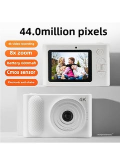 Generic Retro Self-timer Ccd HD Double-camera Student Party Entry-level Cute High-value Girl Travel Portable-Body Color:Pi Black  - 1228g High-speed Memory Card (can Take About 5w Photos)  - Image 5