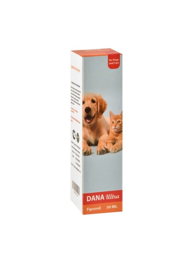 DANA Ultra Anti Flea and Tick Topical Spray for Cats and Dogs 30 ml From Varmacy