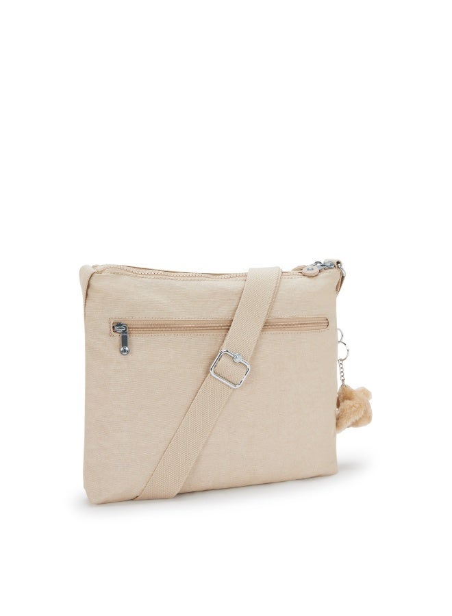 كيبلينغ حقيبة كتف متوسطة ألفار عابرة للجسم - بيج لامع - Image 5