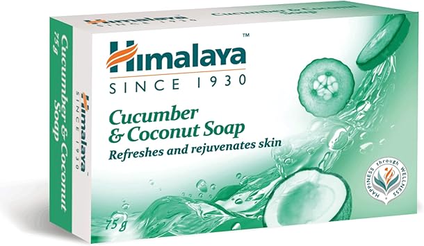 Himalaya Coconut and Cucumber Soap Does Not Dry Skin 75g - Image 1