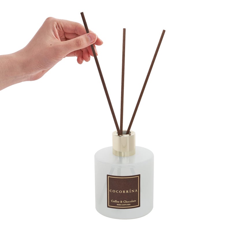 COCORRÃNA CocorrÃ­na Reed Diffuser Sets - Coffee & Chocolate Scented Diffuser with Sticks Home Fragrance Reed Diffuser for Bathroom Shelf Decor - Image 5