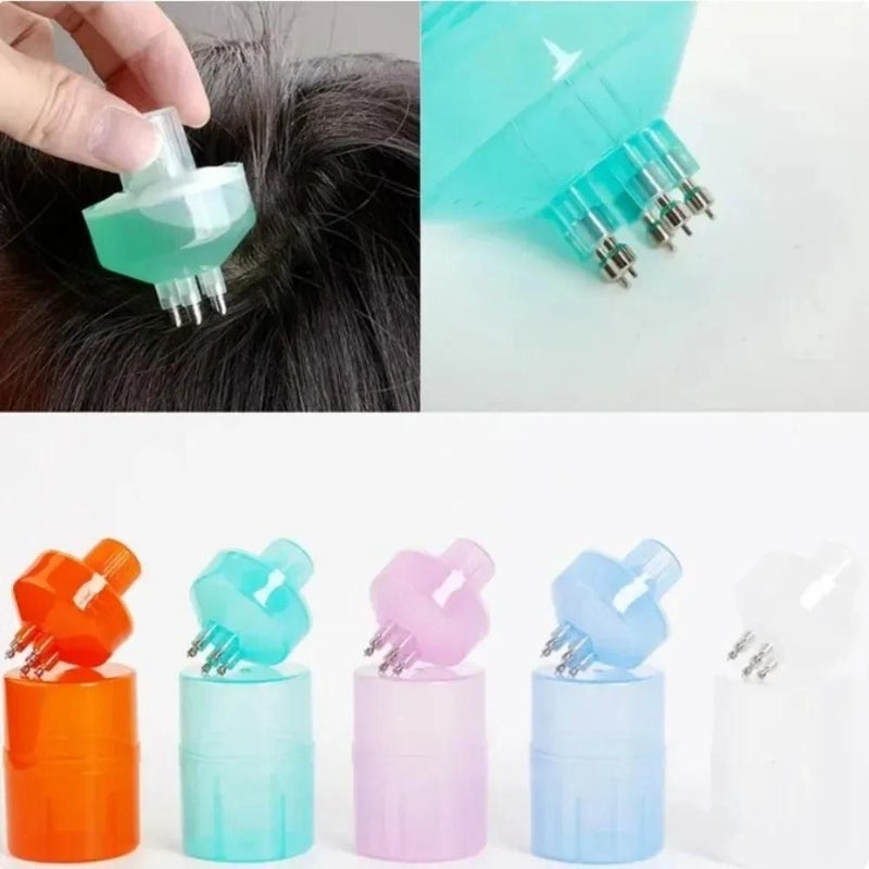 Purple Guide Comb Scalp Oil Applicator Even Distribution Gentle Massage Hair Care Accessory - Image 1