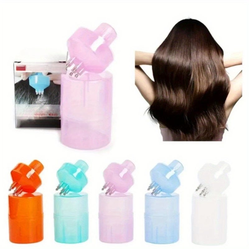 Purple Guide Comb Scalp Oil Applicator Even Distribution Gentle Massage Hair Care Accessory - Image 2