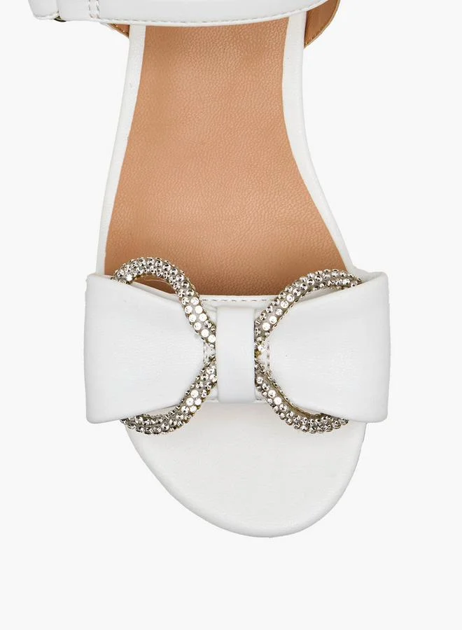 Celeste WHITE Girls Block Heel Sandals for Women | Best Price UAE
