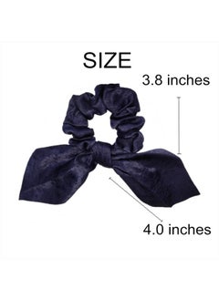 Sufermoe 6 Pcs Silk Scrunchies and Hair Accessories - Hair Ties, Bands, Bows, Ropes, Elastics, Bracelets, Ponytail Holders in Scrunchie Style for Women and Girls (3.8"*4.0", Classic Color)  - Image 3