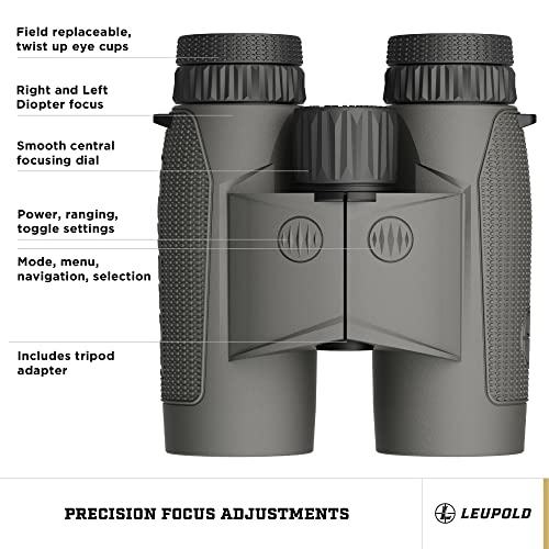 Leupold BX-4 Range HD TBR/W 10x42mm Range-Finding Binocular Shadow Gray (182883) - Image 4