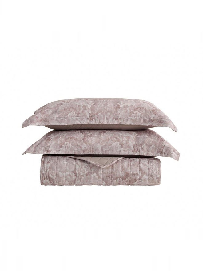 VALENTINI 4-Piece Microfiber Printed Bedspread King Set - Image 2