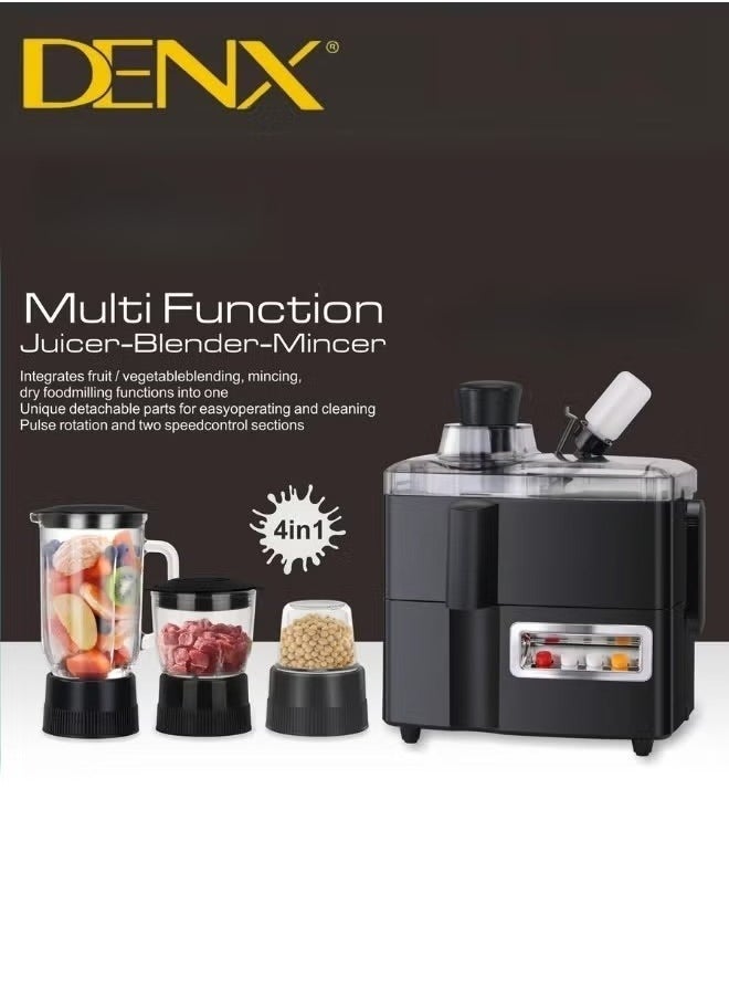 Denx 4-In-1 Food Processor With 29 Functions (Blender, Grinder, Food Processor, Chopper) - Image 3