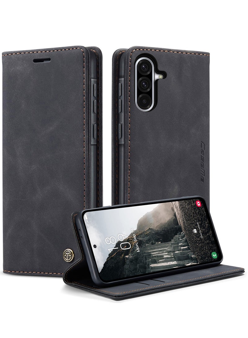 CaseMe For Samsung Galaxy A56 Cover, Soft PU Leather Shockproof Mobile Phone Wallet Case, Full Body Protective Flip Cover Magnetic Adsorption Back Cover - Image 1