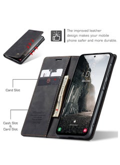 CaseMe For Samsung Galaxy A56 Cover, Soft PU Leather Shockproof Mobile Phone Wallet Case, Full Body Protective Flip Cover Magnetic Adsorption Back Cover  - Image 2