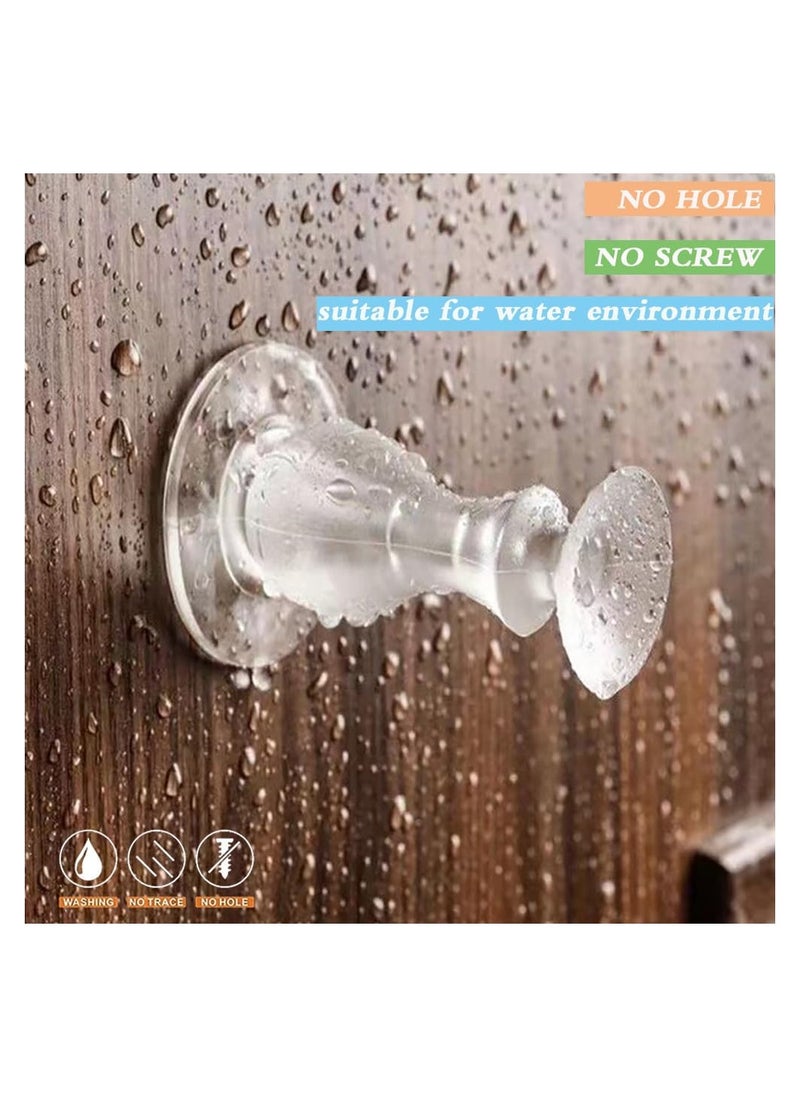 8 Pack Silicone Door Stoppers - Damage-Free, Durable, Reusable Waterproof Rubber Door Stops for Heavy Duty Walls, No Drilling Required, Collision Mute, No Trace Left Behind.  - Image 3
