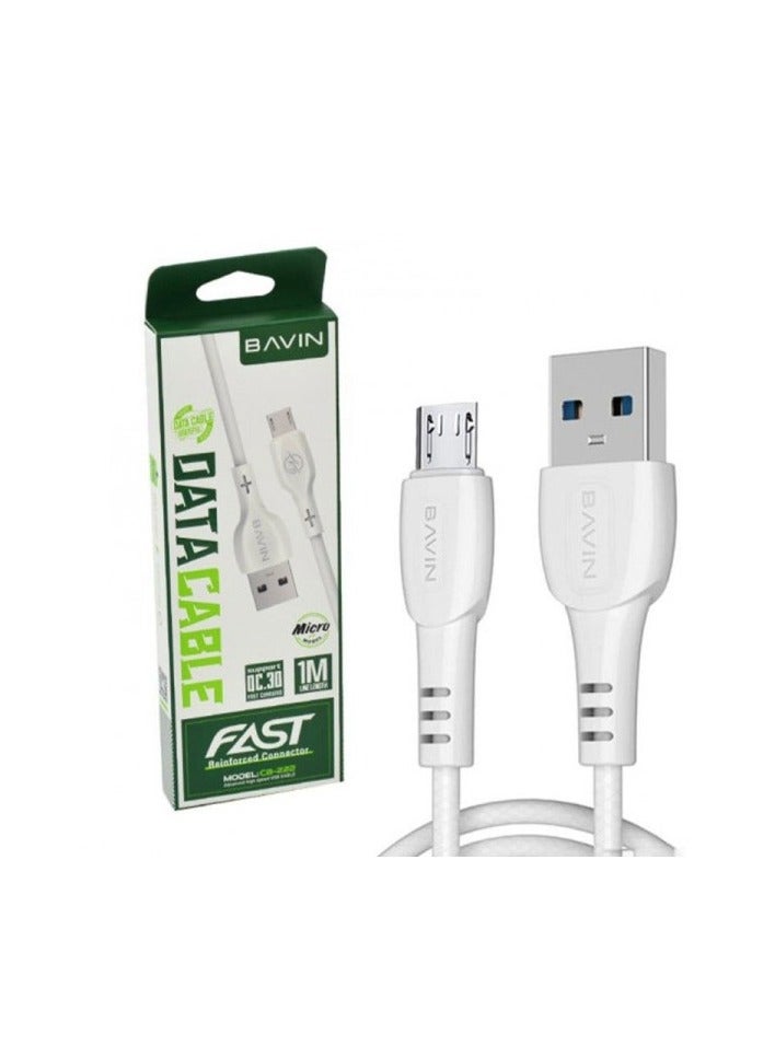 Bavin CB-222  Data Cable – 1M USB-A to Lightning, Micro USB,USB To C Type Fast Charging 2.4A, PVC-Coated Durable Cable, Compatible with iPhone, Android, Tablets, and Other USB Devices - Image 1