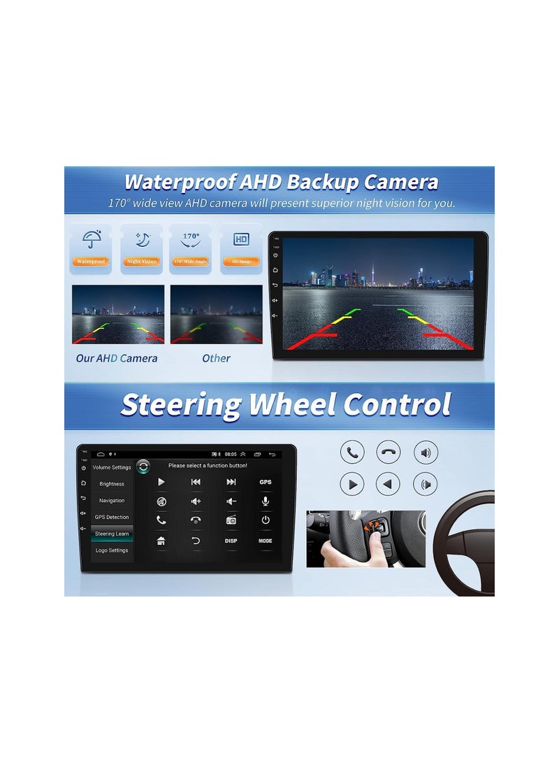 SHEZA STAR Android Car Stereo for NISSAN X-Trail, Qashqai, Rogue 2014 2015 2016 2017 2018 4GB RAM 64GB ROM 10 Inch Support Apple Carplay, MirrorLink WiFi BT, IPS Touch Screen with AHD Camera Included - Image 5