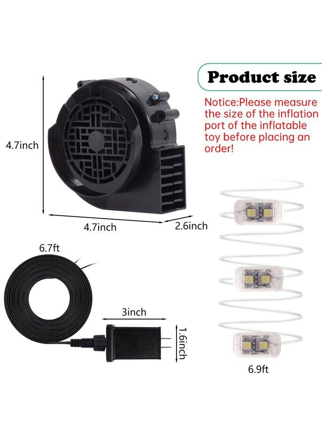 YUNVI Replacement Fan Blower 12V 1.2 A Mini Blow Air Blower DC Blower Adapter Christmas Holiday Inflatables Fan Blower Blower for Air Blowing Mold Suitable for Etiquette Activities Puppets Inflatable Toys - Image 2