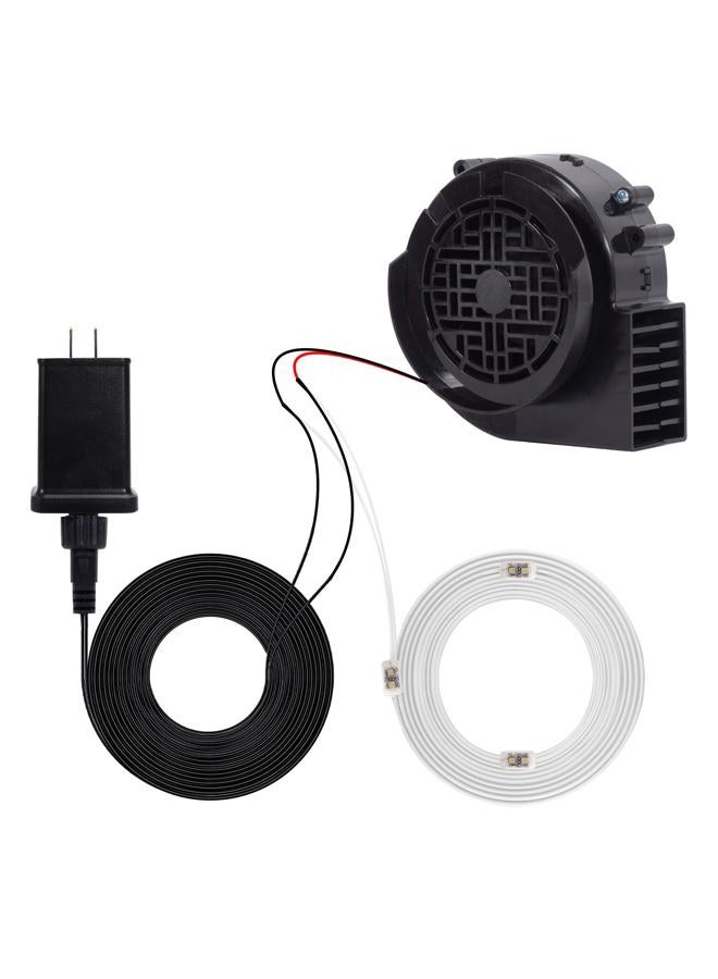 YUNVI Replacement Fan Blower 12V 1.2 A Mini Blow Air Blower DC Blower Adapter Christmas Holiday Inflatables Fan Blower Blower for Air Blowing Mold Suitable for Etiquette Activities Puppets Inflatable Toys - Image 1