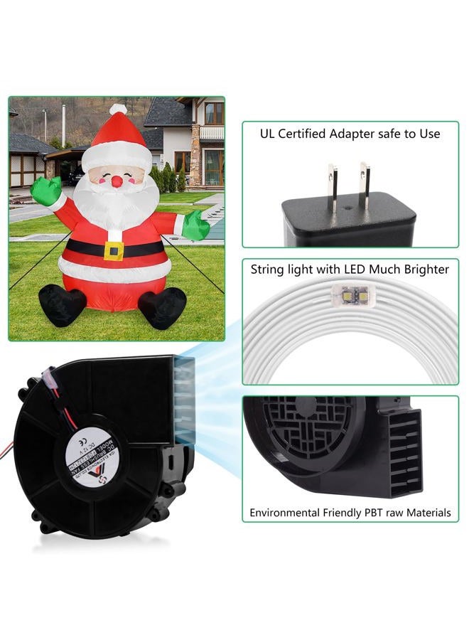 YUNVI Replacement Fan Blower 12V 1.2 A Mini Blow Air Blower DC Blower Adapter Christmas Holiday Inflatables Fan Blower Blower for Air Blowing Mold Suitable for Etiquette Activities Puppets Inflatable Toys - Image 3