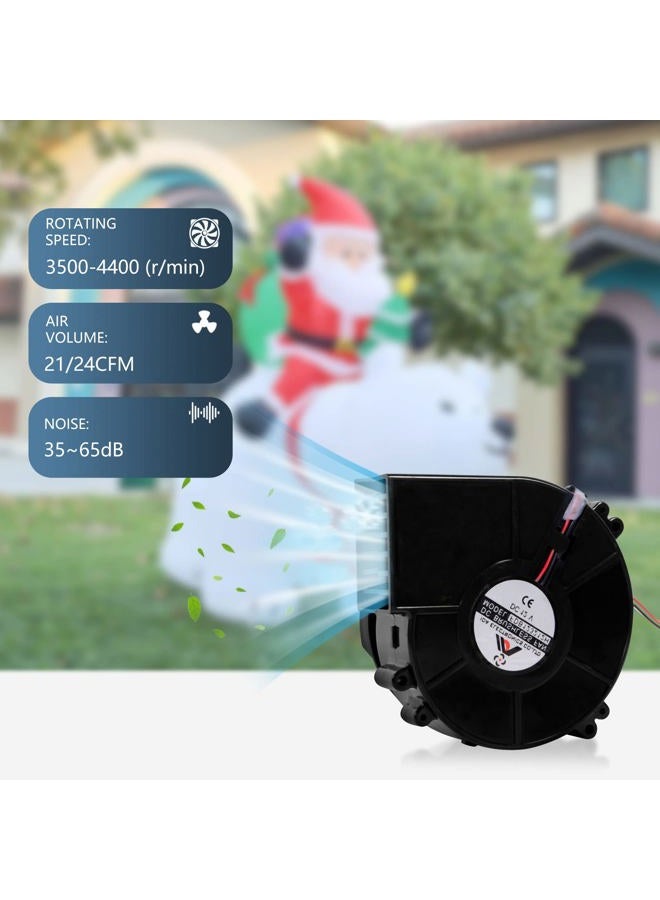 YUNVI Replacement Fan Blower 12V 1.2 A Mini Blow Air Blower DC Blower Adapter Christmas Holiday Inflatables Fan Blower Blower for Air Blowing Mold Suitable for Etiquette Activities Puppets Inflatable Toys - Image 5