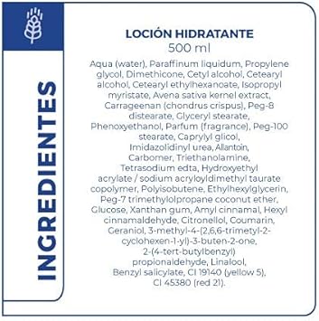 Instituto Espanol AVENA BODY leche hidratante 500 ml 500ml - Image 3
