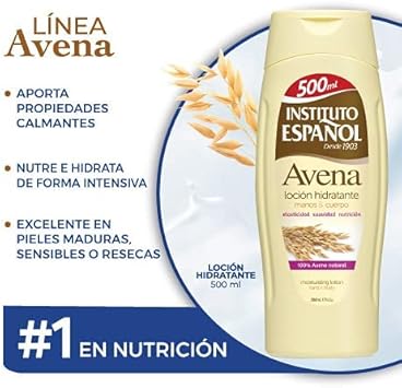 Instituto Espanol AVENA BODY leche hidratante 500 ml 500ml - Image 2