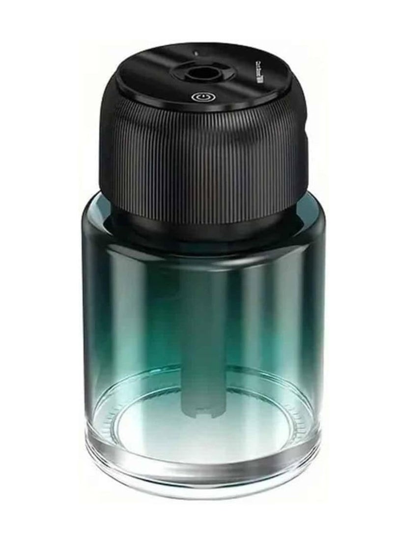 ELTRAZONE Car Fragrance Essential Oil Diffuser with Star Projection Light – 160ml Mini USB Aromatherapy Humidifier in Green – Cool Mist Air Purifier & Night Light for Car, Home, Office & Bedroom – Portable, Quiet & Soothing Design for Relaxation, Sleep & Stress Relief - Image 1