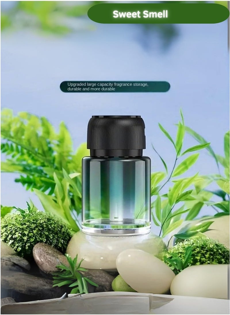 ELTRAZONE Car Fragrance Essential Oil Diffuser with Star Projection Light – 160ml Mini USB Aromatherapy Humidifier in Green – Cool Mist Air Purifier & Night Light for Car, Home, Office & Bedroom – Portable, Quiet & Soothing Design for Relaxation, Sleep & Stress Relief - Image 3