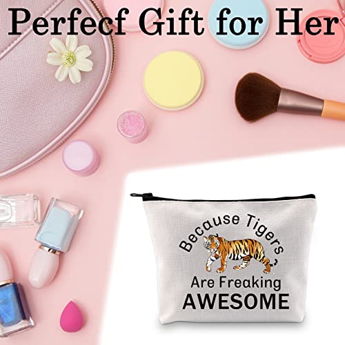 BLUPARK Funny Tigers Makeup Bag Tiger Team Spirit Gift Tigers Are Freaking Awesome Cosmetic Bag for Lovers(Tigers) - Image 5