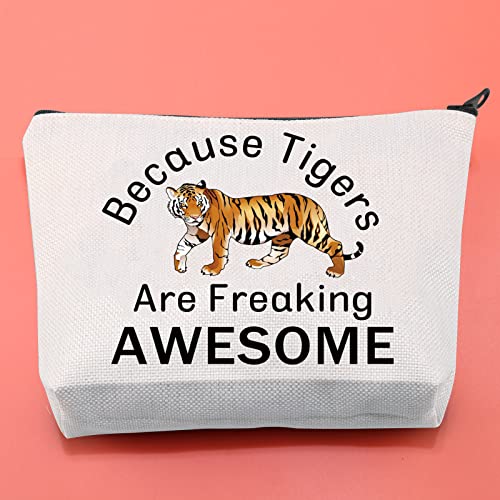 BLUPARK Funny Tigers Makeup Bag Tiger Team Spirit Gift Tigers Are Freaking Awesome Cosmetic Bag for Lovers(Tigers) - Image 3