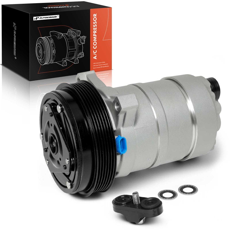 A-Premium APremium AC Compressor with Clutch Compatible with Buick Regal Century Electra LeSabre Oldsmobile Delta 88 Toronado Pontiac Bonneville