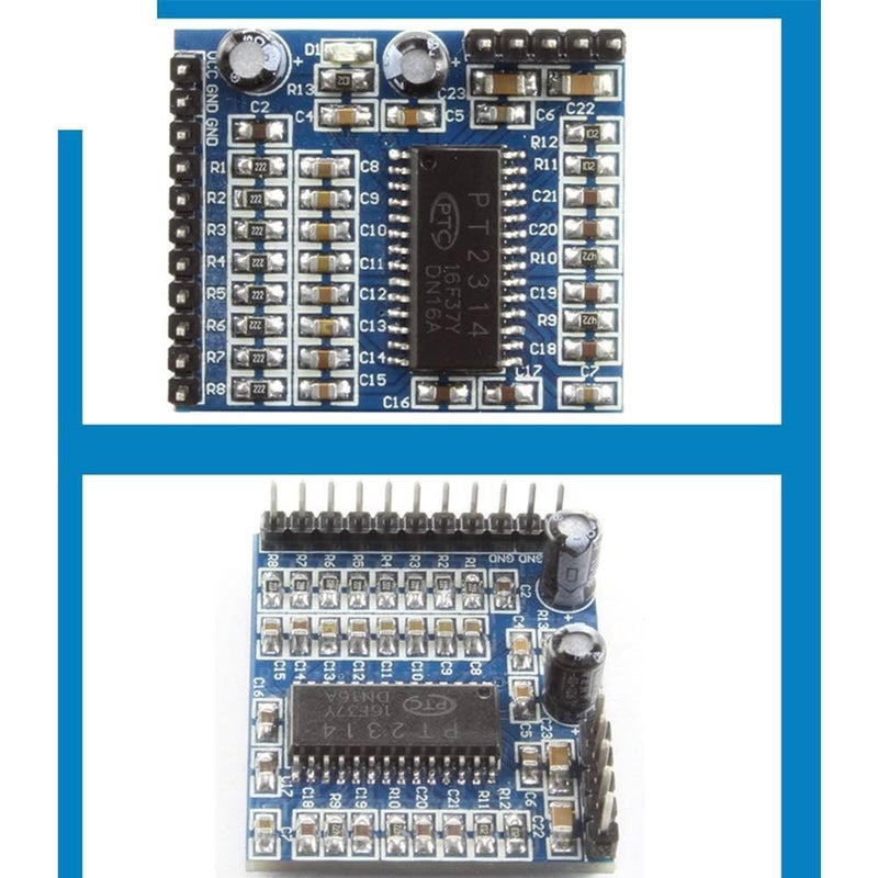 PT2314 Sound Processor Audio Effect Adjustment Module DC6V 10V Onboard Chip - Image 5