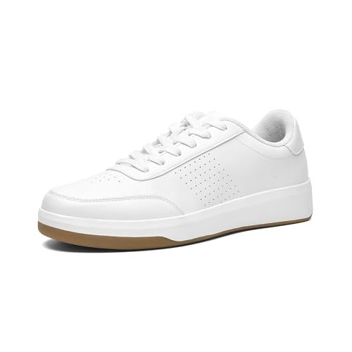 Bruno Marc Mens Casual Arch Support Fashion Sneaker Comfortable Dress ShoesSize 85WhiteSBFS2322M - Image 1