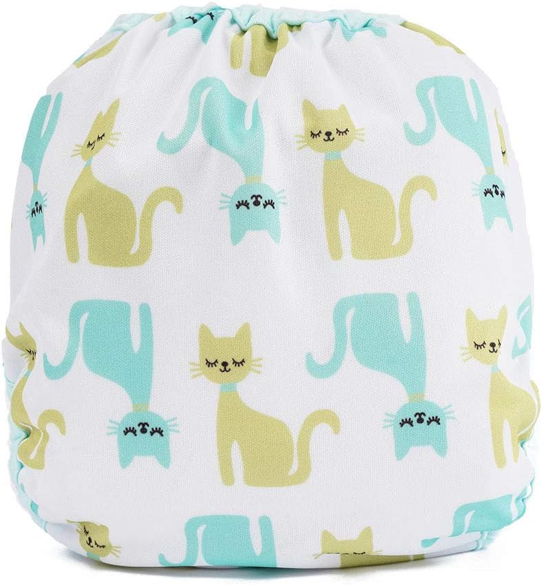 OsoCozy One Size Cloth Diaper Covers - Adjustable Snap Fit & Double Leg Gussets for Baby Boys & Girls from 8-35 Pounds. Use with Prefold, Flat or Fitted Cloth Diapers or Snap-in Inserts. - Image 2