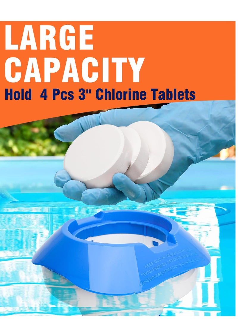 Generic - 7 Inch Chlorine Dispenser for Hot Tub and Pool, Floating Chemical Floater for Spa and Water Parks - Image 1