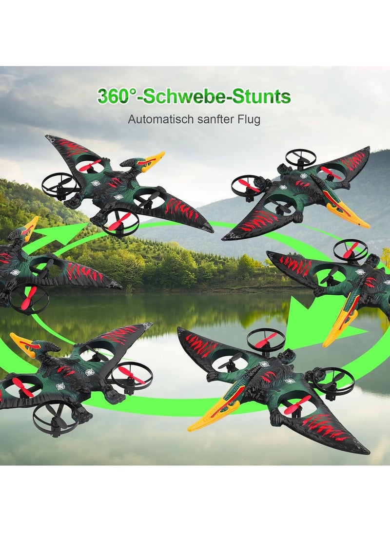 JAJEEK RC Aeroplane 2.4GHz Remote Controlled L0713 Quadcopter – Floating Fighter Aircraft RC Plane for Beginners, Children & Adults – Ready-to-Fly (RTF), USB Charging, Green - Image 4